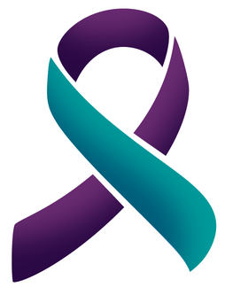 Lost In Paradise - Teal And Purple Ribbon (455x341)