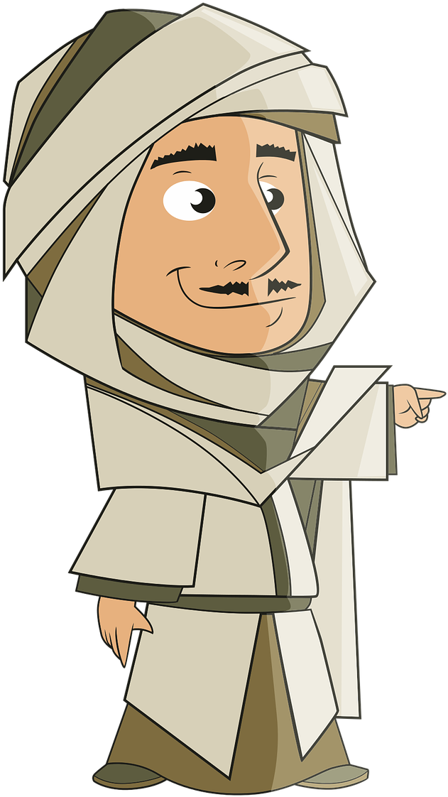 Arabian Clipart Saudi Arabia - Arab Clip Art (856x1250)