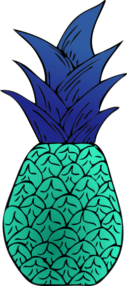 Alternative Pineapple Clipart - 3drose Lsp 57288 2 Tropical Pineapple Fruits Yellow (256x575)