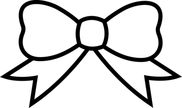 Cat In The Hat Bow Tie Template - Christmas Bow Coloring Page (600x358)