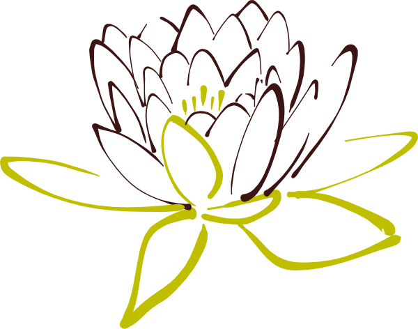 Brown Lotus Clip Art At Clker - Clip Art Lotus (600x472)