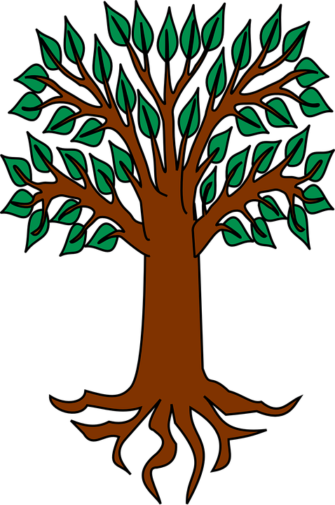 Heraldic Tree Clipart - Tree Heraldry Png (478x720)