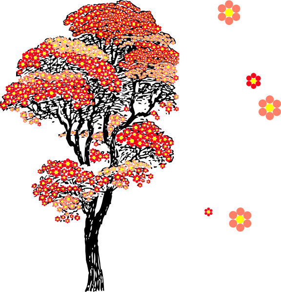 Png Flower Tree Hd (576x598)