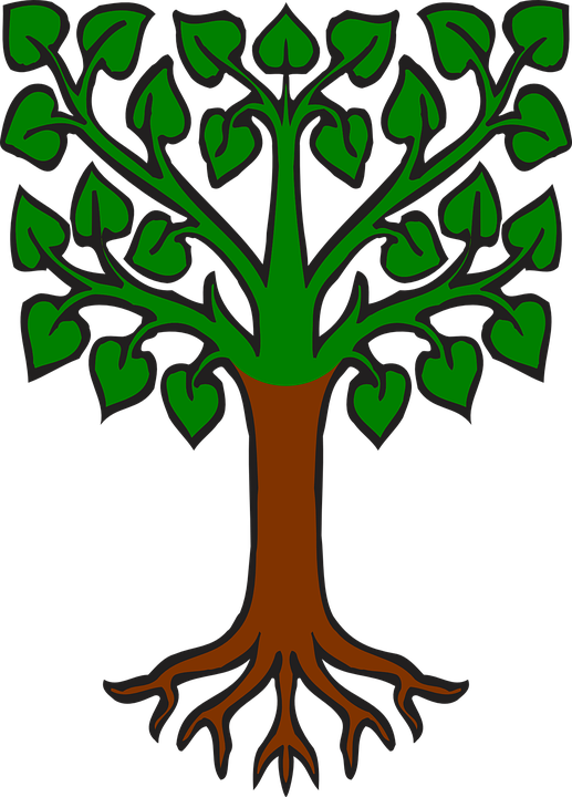 Roman Laurel Wreath Clipart - Tree Heraldry Png (517x720)
