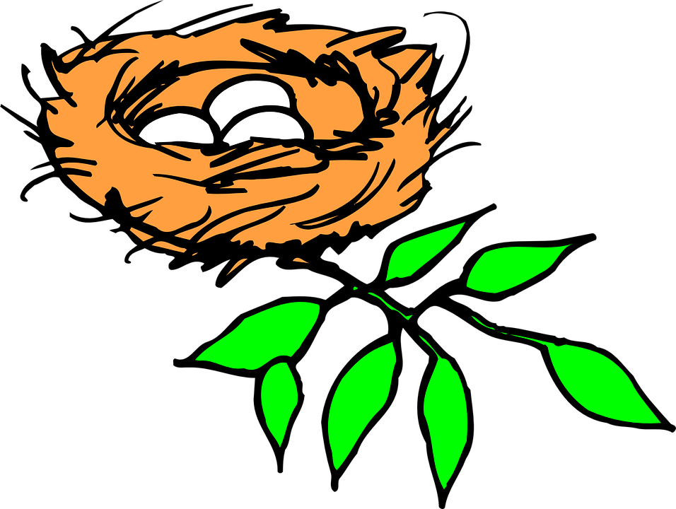 Nest In Tree Clipart - Nutcase Thumbdinger Bike Bell (956x720)