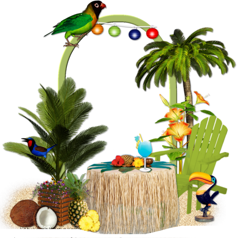 Cluster Tropicalparadise - Tropical Cluster Png (793x796)