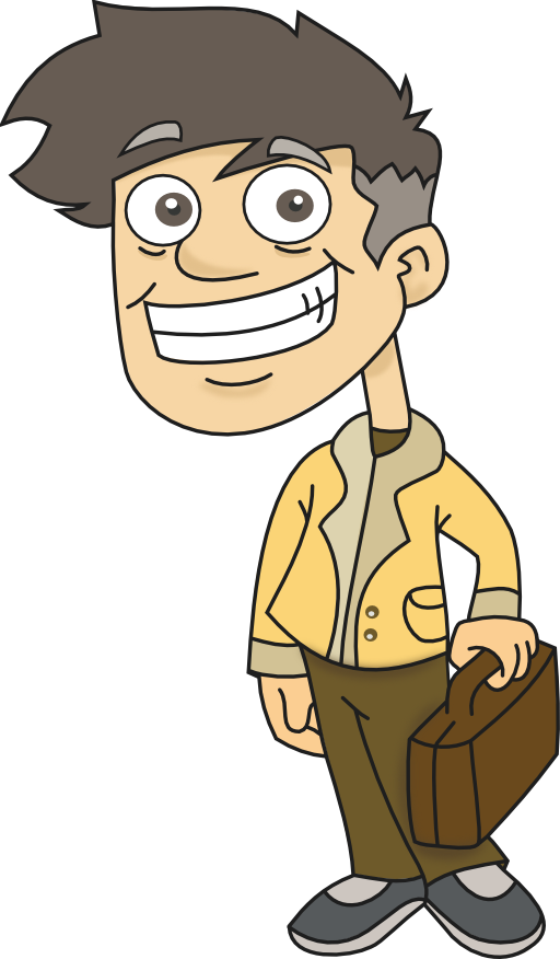 Businessman Clip Art - Young Man Clipart Png (512x876)