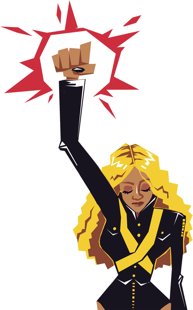 Illustration By Brittany England/the Pioneer - Formation Beyonce Illustration (684x1000)