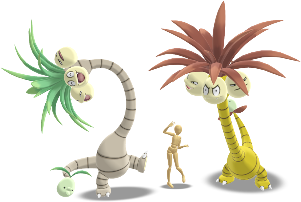 Alolan Exeggutor *dl* By Catty-mintgum - Alolan Exeggutor 3d Model (1191x670)