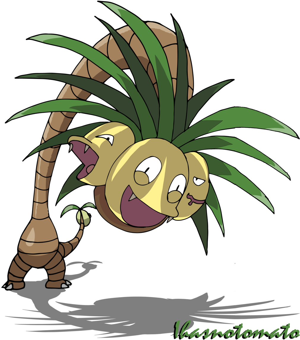 Alola Exeggutor By Ihasnotomato - Exeggutor Pokemon Fan Art (1024x1162)