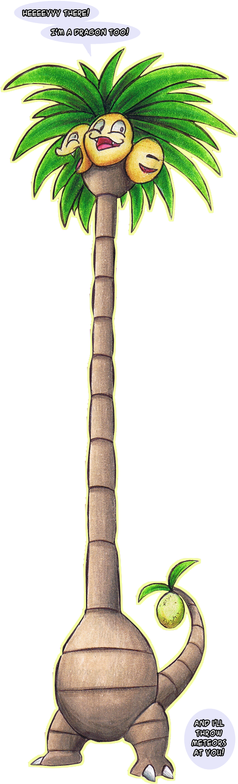Azyomecha 121 32 Exeggutor By Missionsunshine - Exeggutor (500x1600)