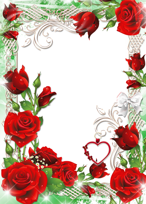 53c4c254467d4 B - Red Rose Frames (500x700)