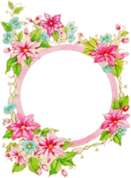 Discover Ideas About Moldings - Flowers Frame Circle Png (599x676)