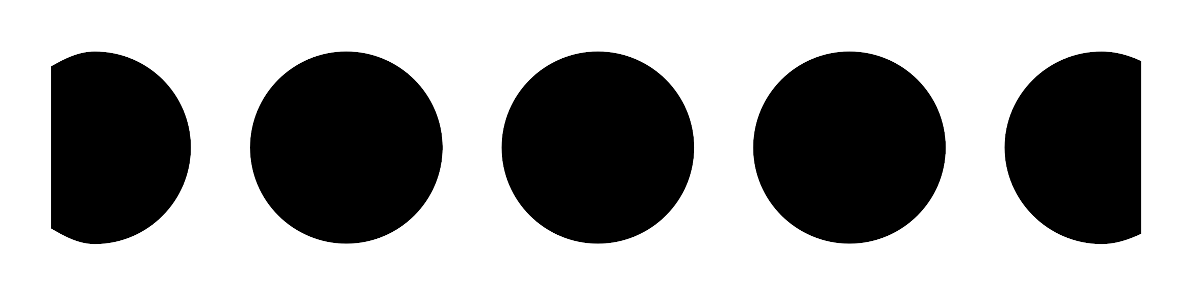 Black Dot Clip Art - Line Of Dots Clipart (2400x2400)