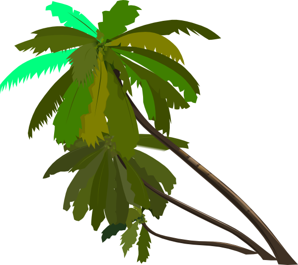Palm Logo Clip Art At Clker - Animated Tree Png (600x533)
