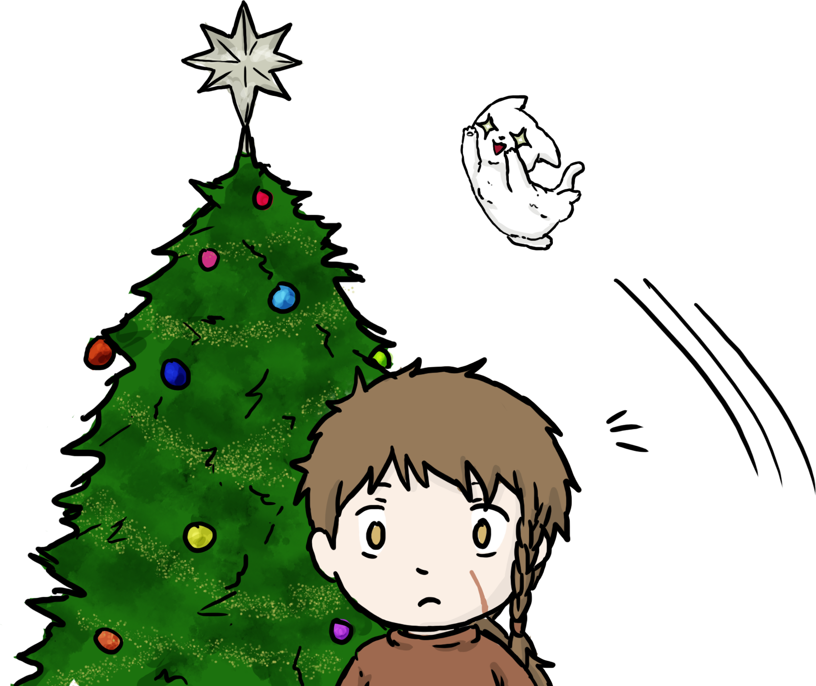 On The Third Day Of Christmas By Yinyangswings - Cartoon (1650x1388)