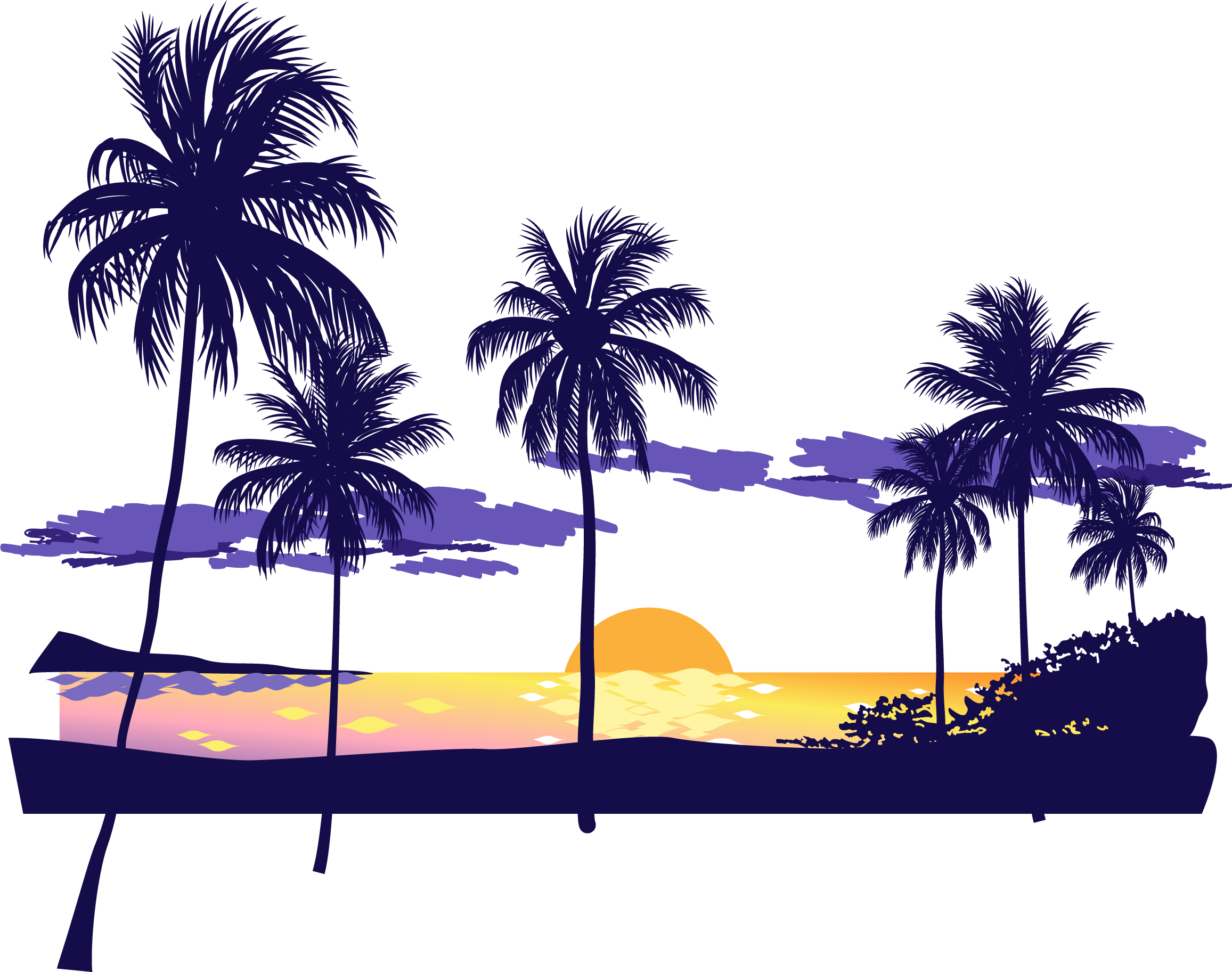 Sunset Beach Icon - Icon Beach Png (2313x1825)