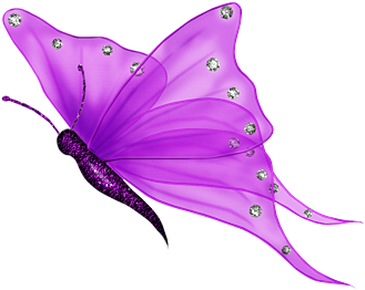 [resource] Purple Butterfly By Ektamisra - Butterfly With Transparent Background (400x313)