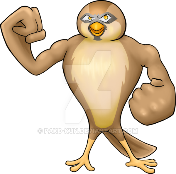 Angry Sparrow/gorrion Cabreado By Pako-kun - Angry Sparrow/gorrion Cabreado By Pako-kun (600x594)