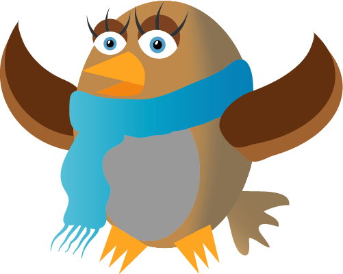 Winter Sparrow Made In Adobe Illustrator - Adobe Illustrator (501x400)