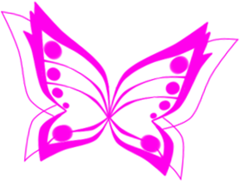 Purple Butterflies Drawings Download - Winx Club Butterflix Butterfly (800x610)