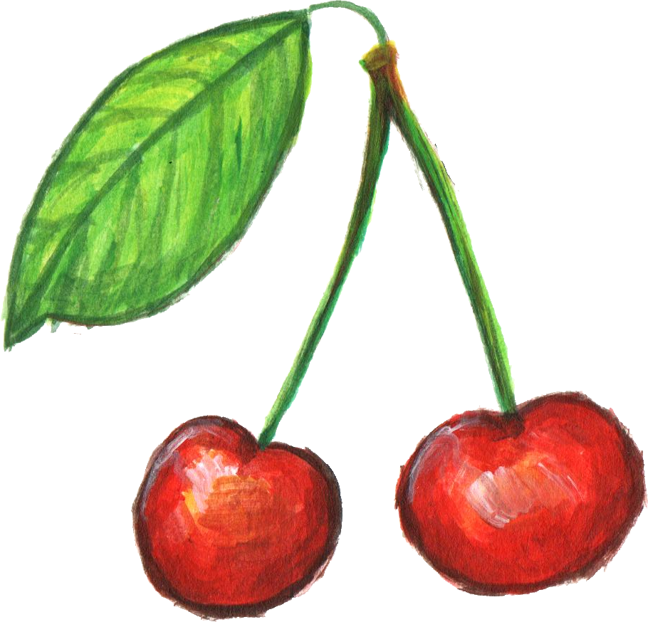 Free Download - Painted Cherry Transparent (910x874)