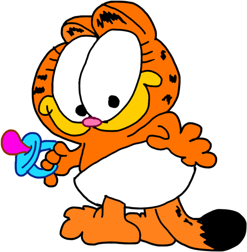 Garfield Baby By Fanvideogames - Garfield Clip Art (894x894)