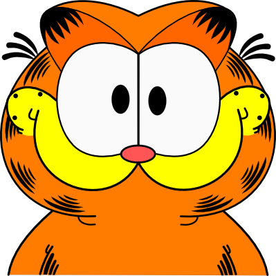 Garfield By Seahawk270 On Deviantart - Garfield Face Transparent Background (399x400)