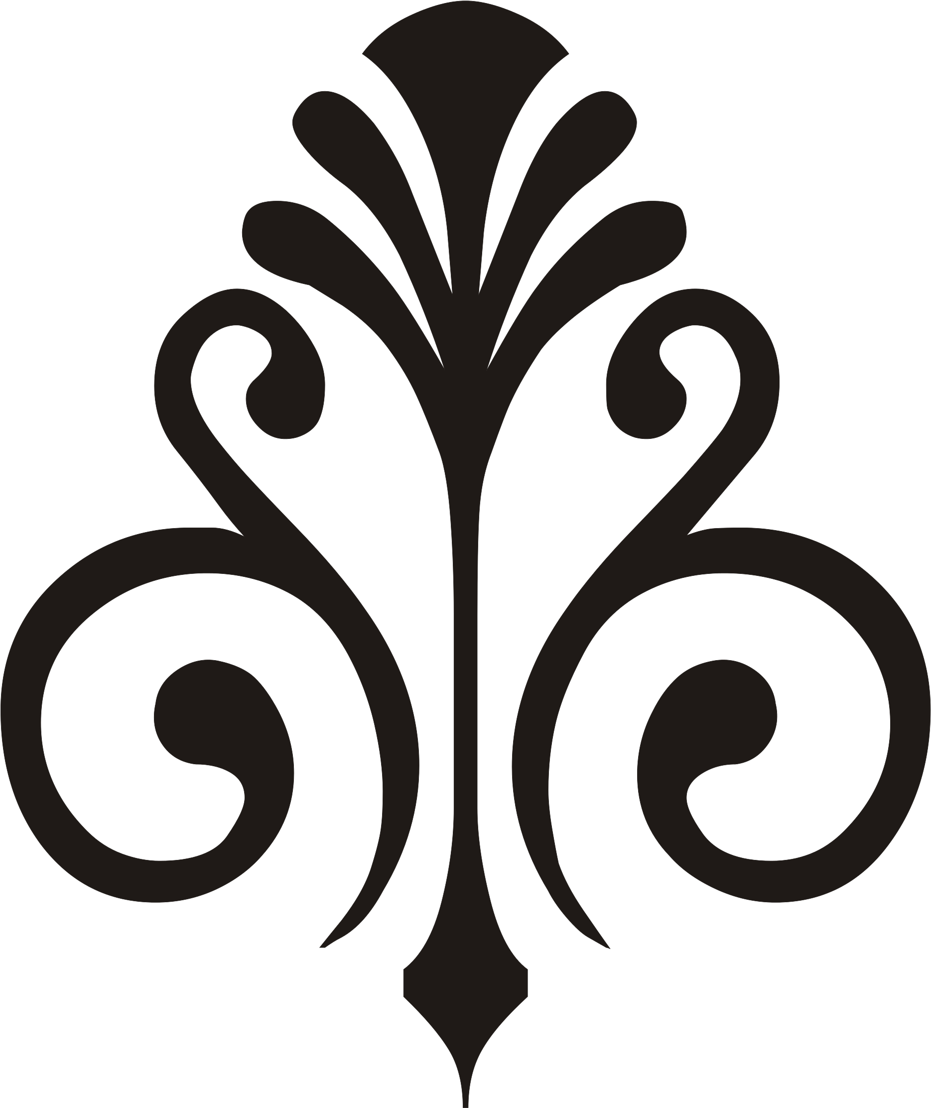 Black Ornament Cliparts - Soap Treatment Van Baerlestraat (2000x2276)
