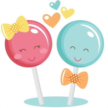 Lollipop Couple Svg Cut Files For Scrapbooking Lollipop - Cute Lollipop Clipart (432x432)
