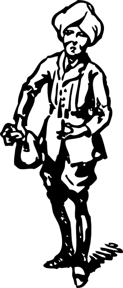 Free Vector Rajah And Rupees Clip Art - Rajah Cartoon (252x589)