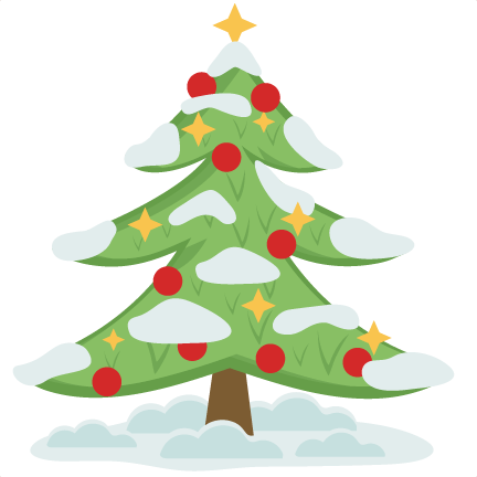 Winter Christmas Tree Svg Scrapbook Cut File Cute Clipart - Christmas Tree In Scrapbook (432x432)