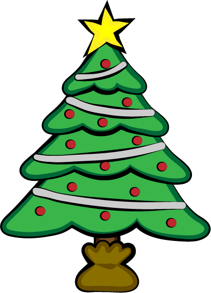 Christmas Tree By Juweez - Triangle Objects Clip Art (421x585)