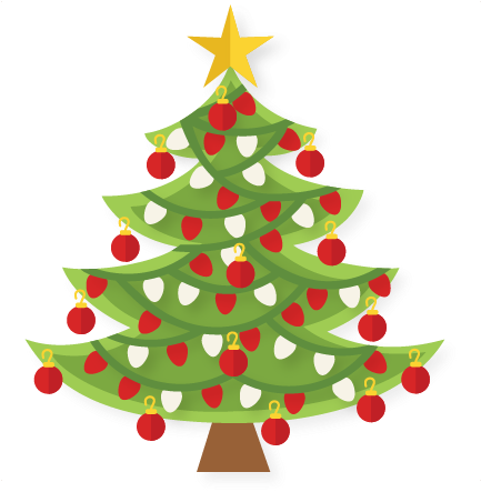 Christmas Tree Svg Scrapbook Cut File Cute Clipart - Tree (432x451)