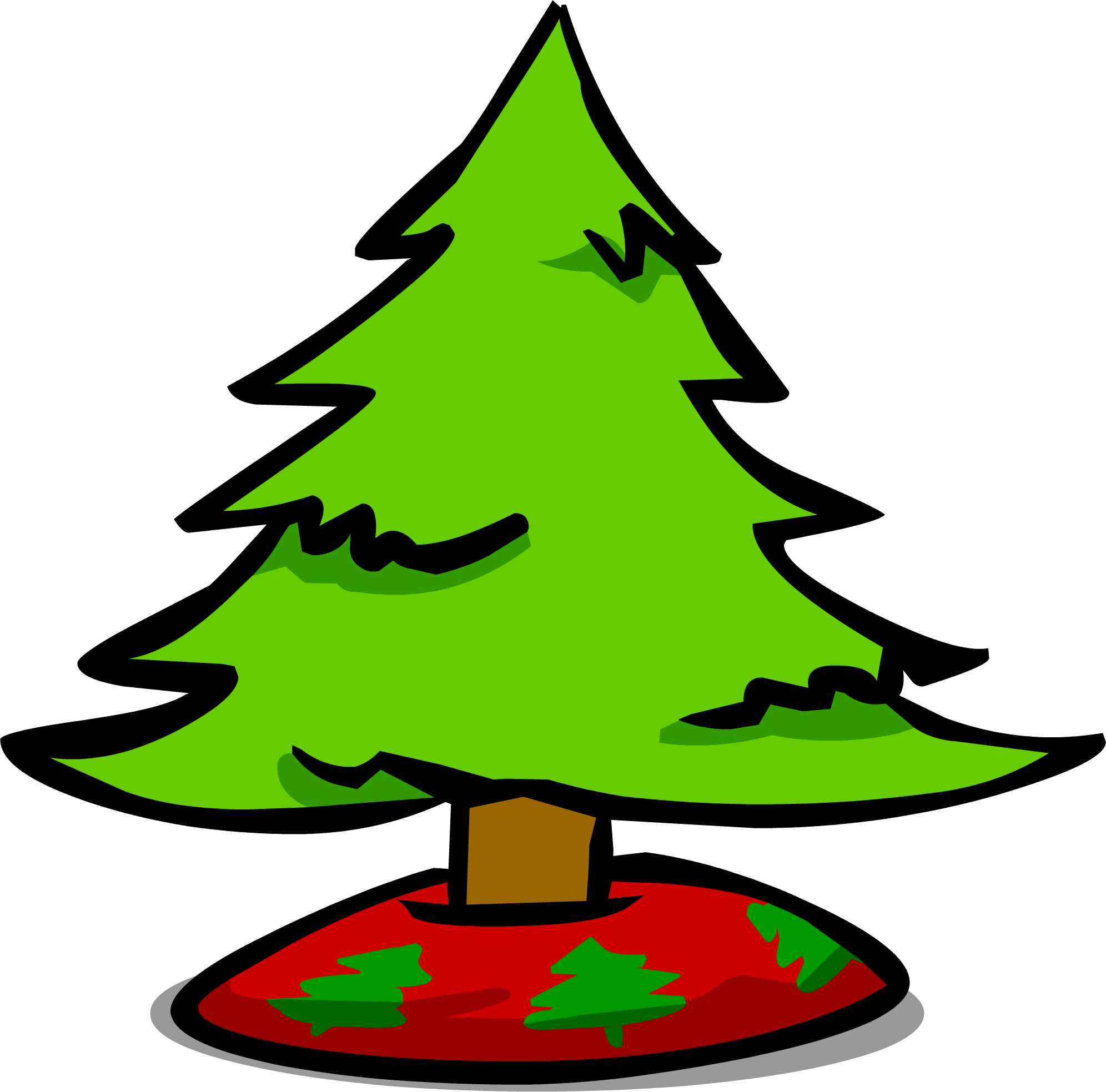 Small Christmas Tree Sprite 004 - Club Penguin (1992x1967)