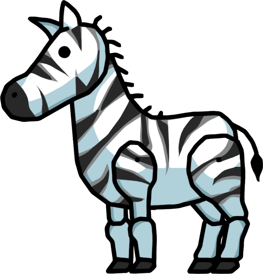 Zebra Foal - Scribblenauts Zebra (842x875)
