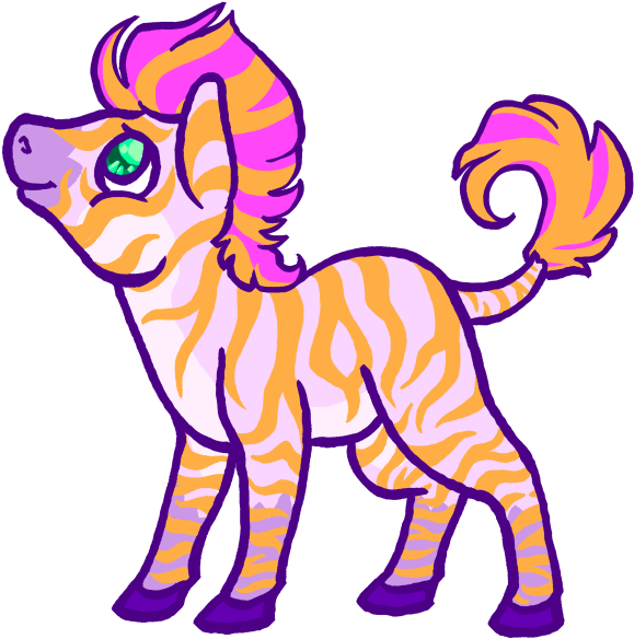 I Wanted To Draw A Zebra By Megarose - I Wanted To Draw A Zebra By Megarose (595x592)