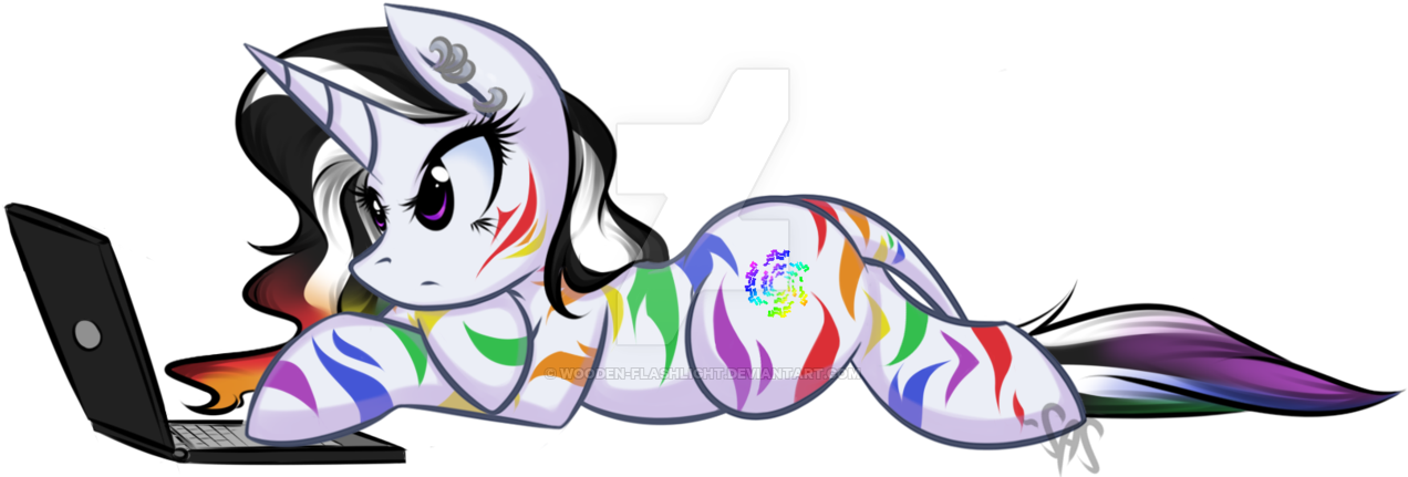 Zillah The Zebracorn By Wooden-flashlight - Zebracorn Mlp (1280x488)