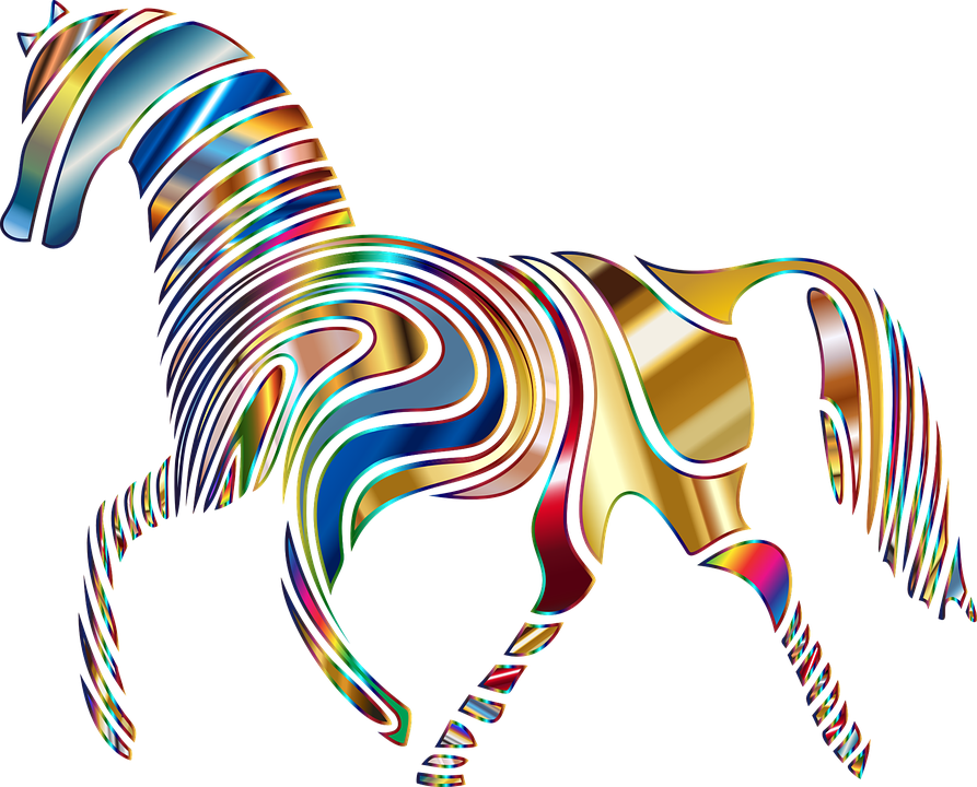Horse, Equine, Psychedelic, Abstract, Animal, Art - Psychedelic Horse (893x720)