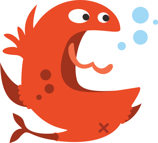 Print Logo Single Fish, Print Icon - Icon (512x462)