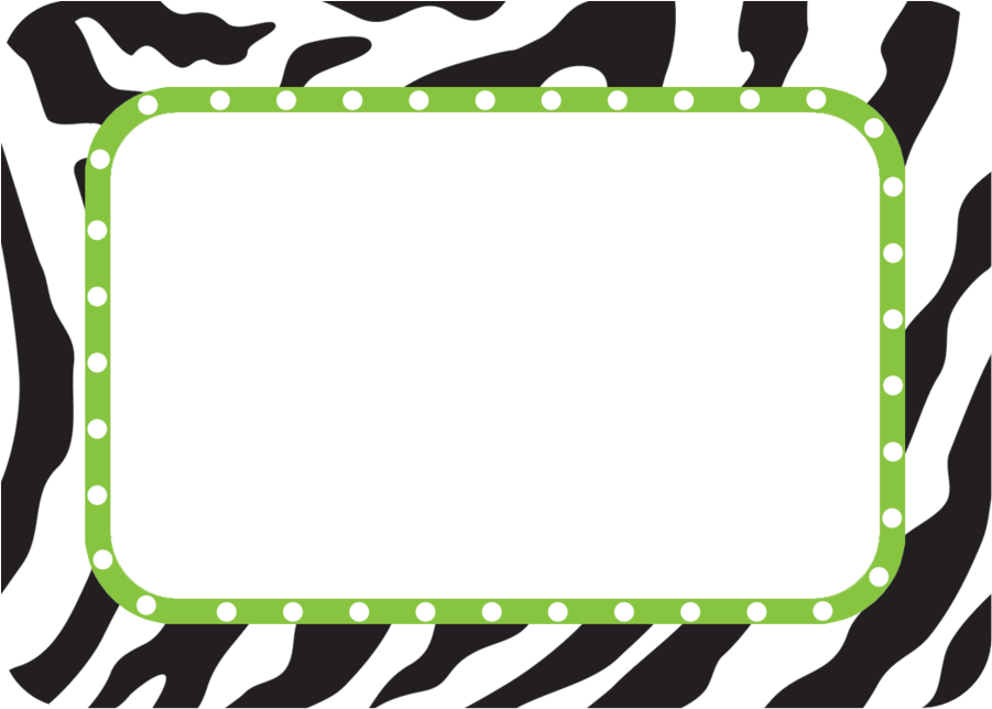 Tcr5173 Zebra Name Tags/labels Image - Zebra Name Tag (900x900)