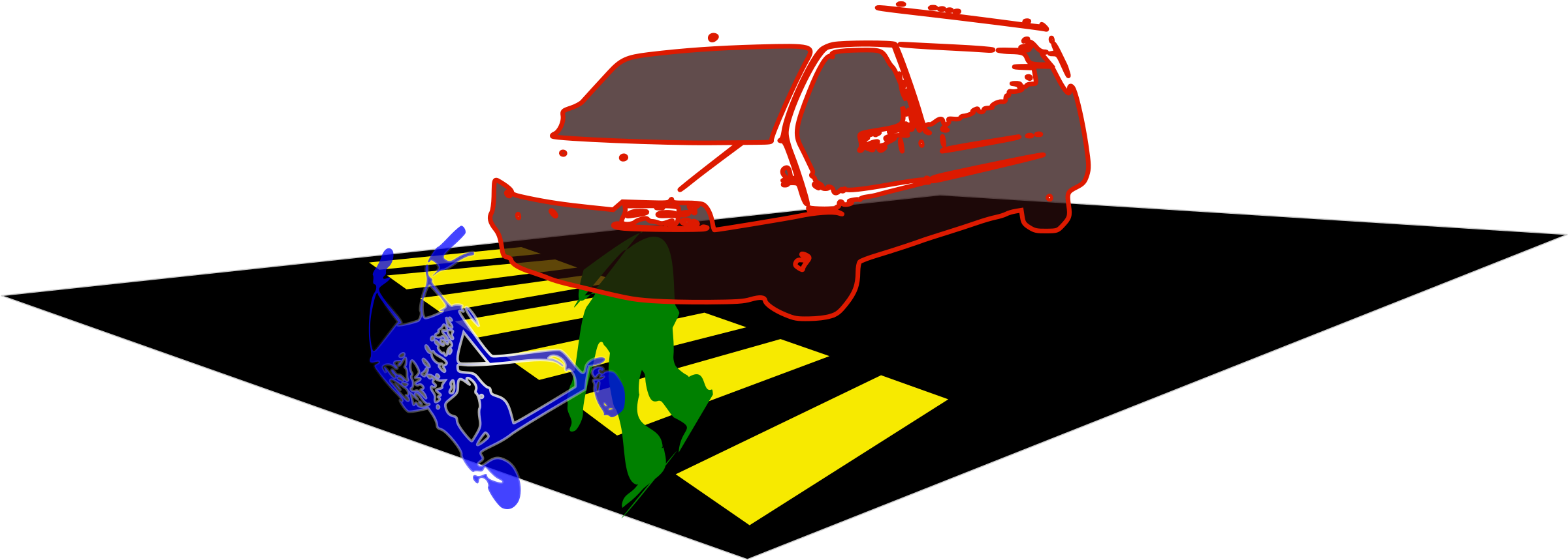 Free Elder Lady Killed On Zebra Crossing - Zebra Crossing (2400x879)