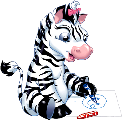 Zebra Cartoon Clipart 6 1 - Girl Zebra Clipart (400x400)