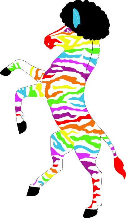 Lgbt Afro Zebra By Haters Gonna Hate Me - Botswana Coat Of Arms (404x700)