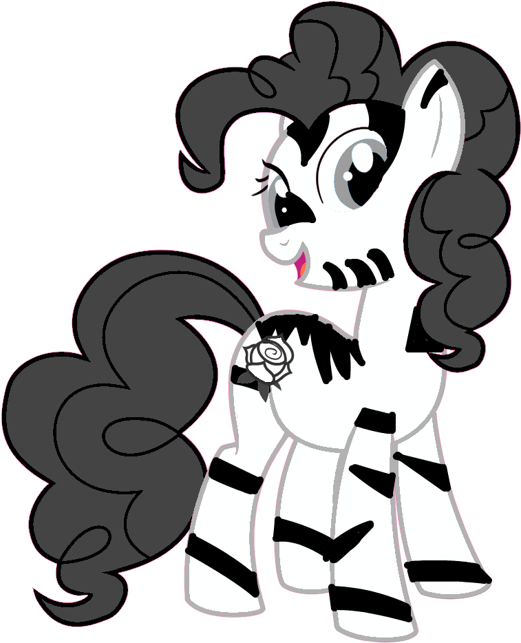 Zebra Pony By Time1102810 Zebra Pony By Time1102810 - Gay Flags My Little Pony (1000x1000)