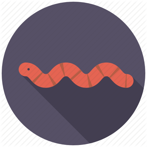 Bird And Worm - Earthworm Icon (512x512)