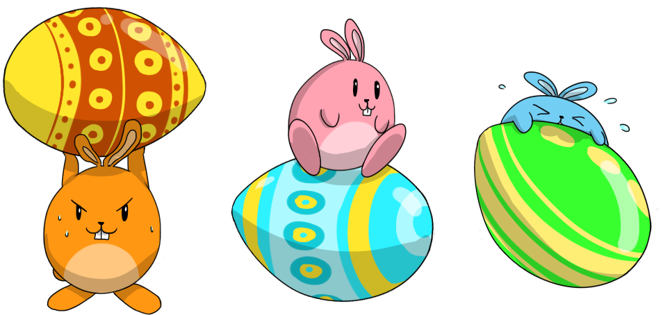 Easter Clipart Humor - Funny Easter Eggs Clip Art (972x555)