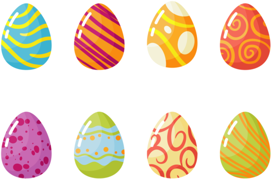 Easter Eggs Icons Vector - Easter Eggs Icons Vector (700x490)