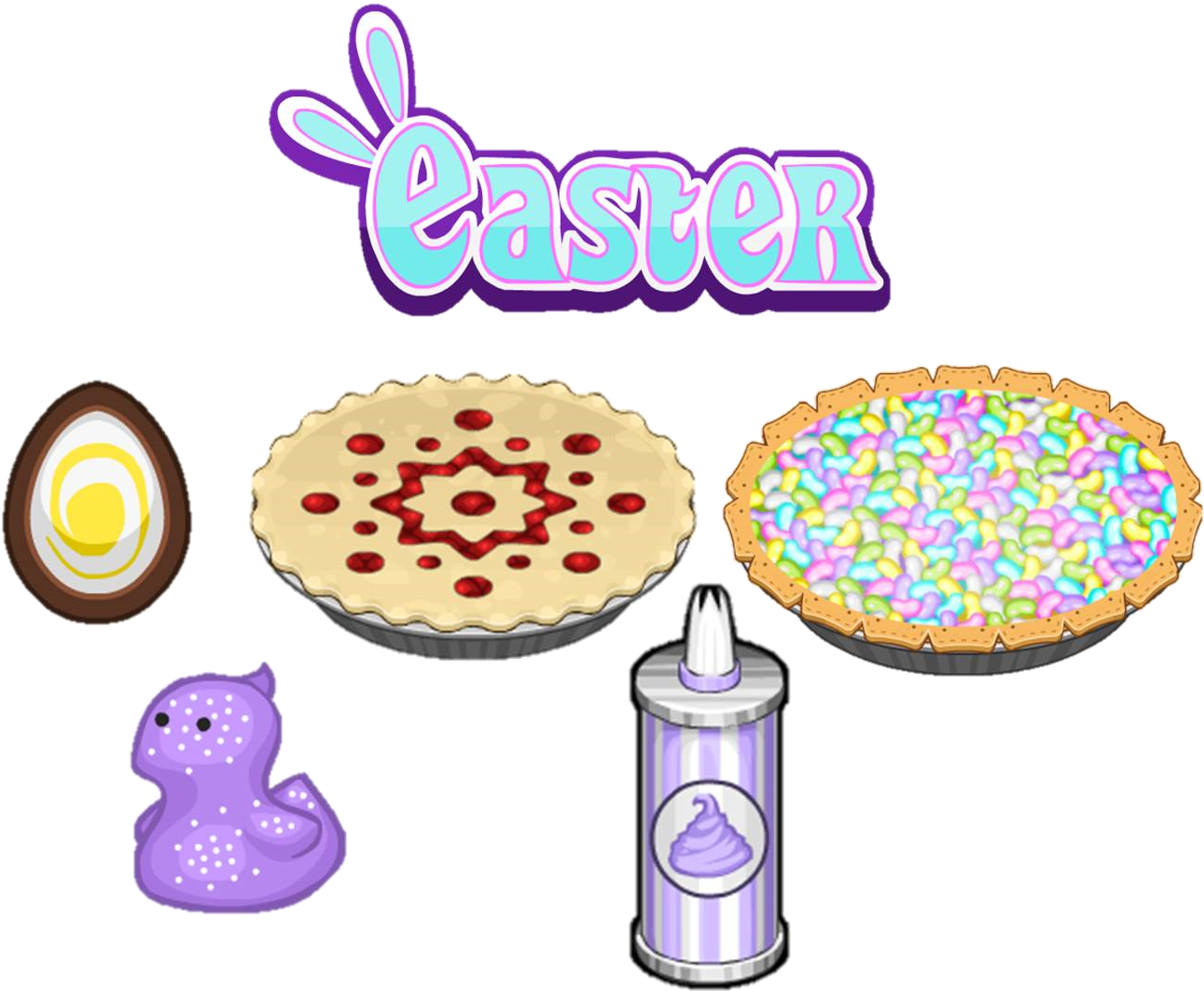 Easter Ingredients - Bakeria - Papa's Bakeria Ingredients (1297x1079)