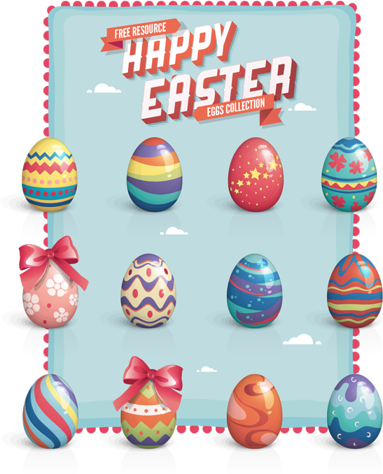 Easter Vector - Easter Egg Free Vector (650x737)